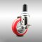 Service Caster 4 Inch 316SS Red Polyurethane Swivel 1-3/8 Inch Expanding Stem Caster Brake SCC-SS316EX20S414-PPUB-RED-TLB-138 - alternate 2
